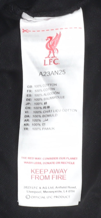 L.F.C. Boys Black 5-6 Years Logo Short Sleeve Cotton T-Shirt