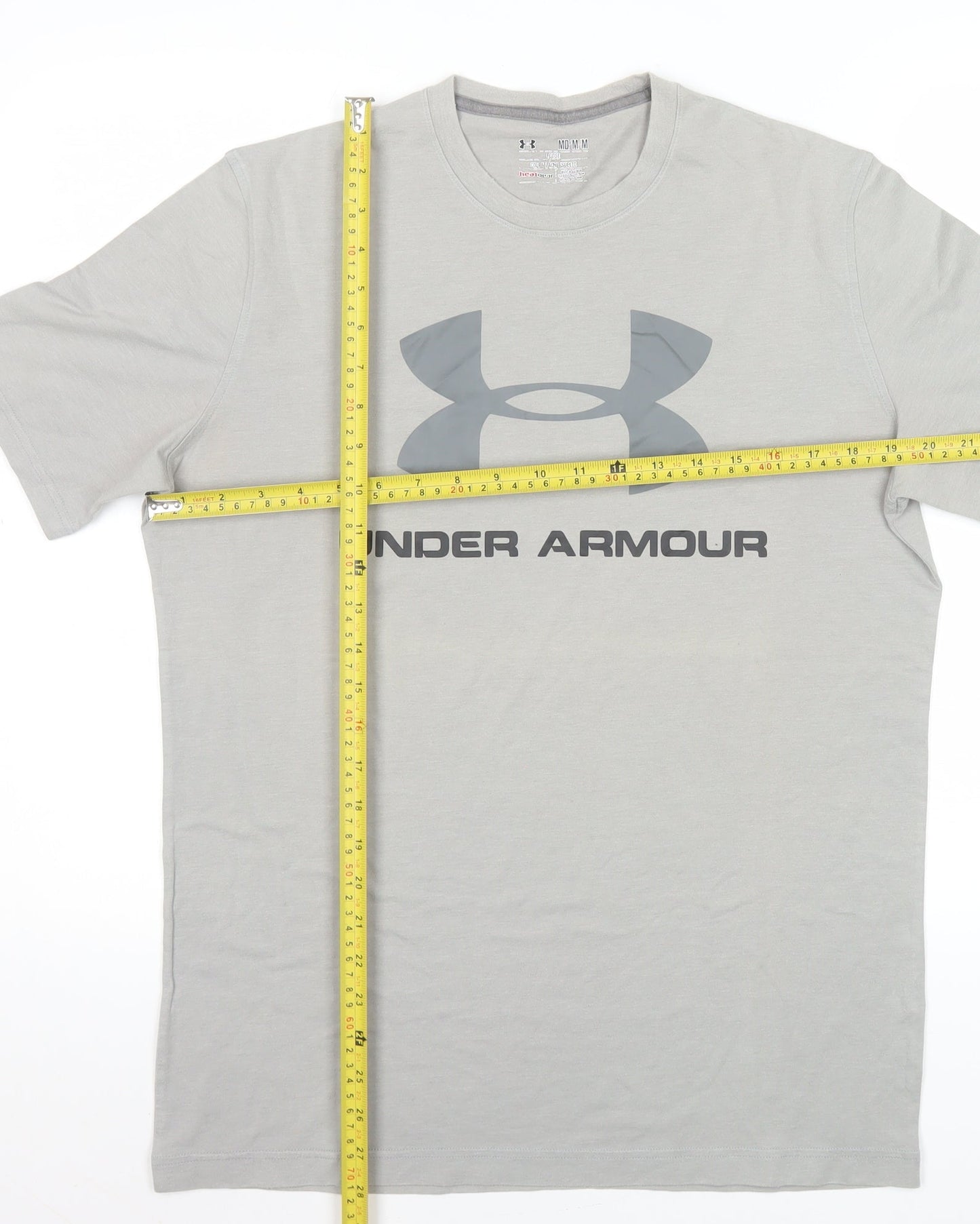 Under Armour Men's Grey HeatGear Loose Fit Crew Neck T-Shirt Size M
