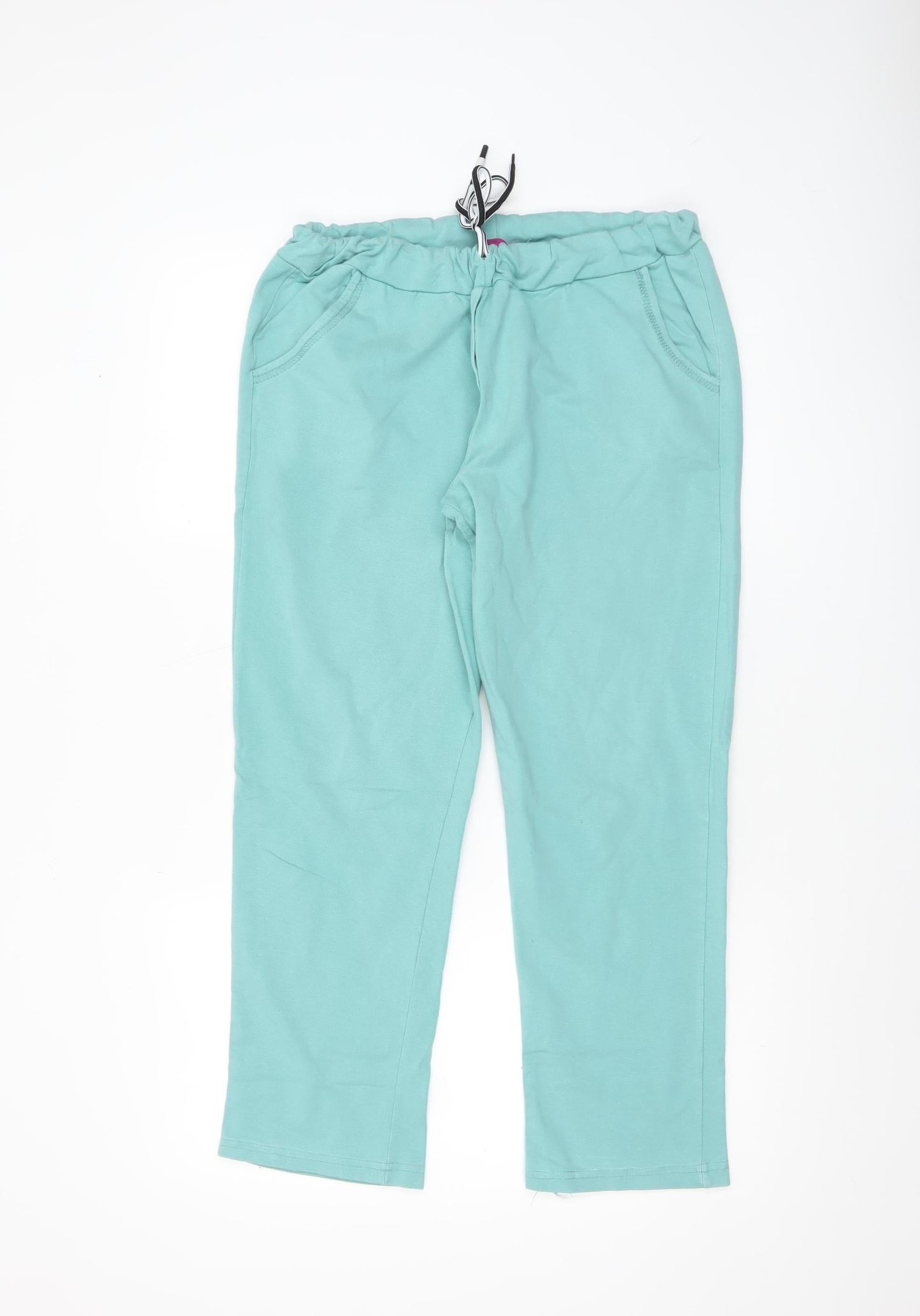 Pala D’oro Sport Women’s Green Cotton Stretch Jogger Trousers Size L