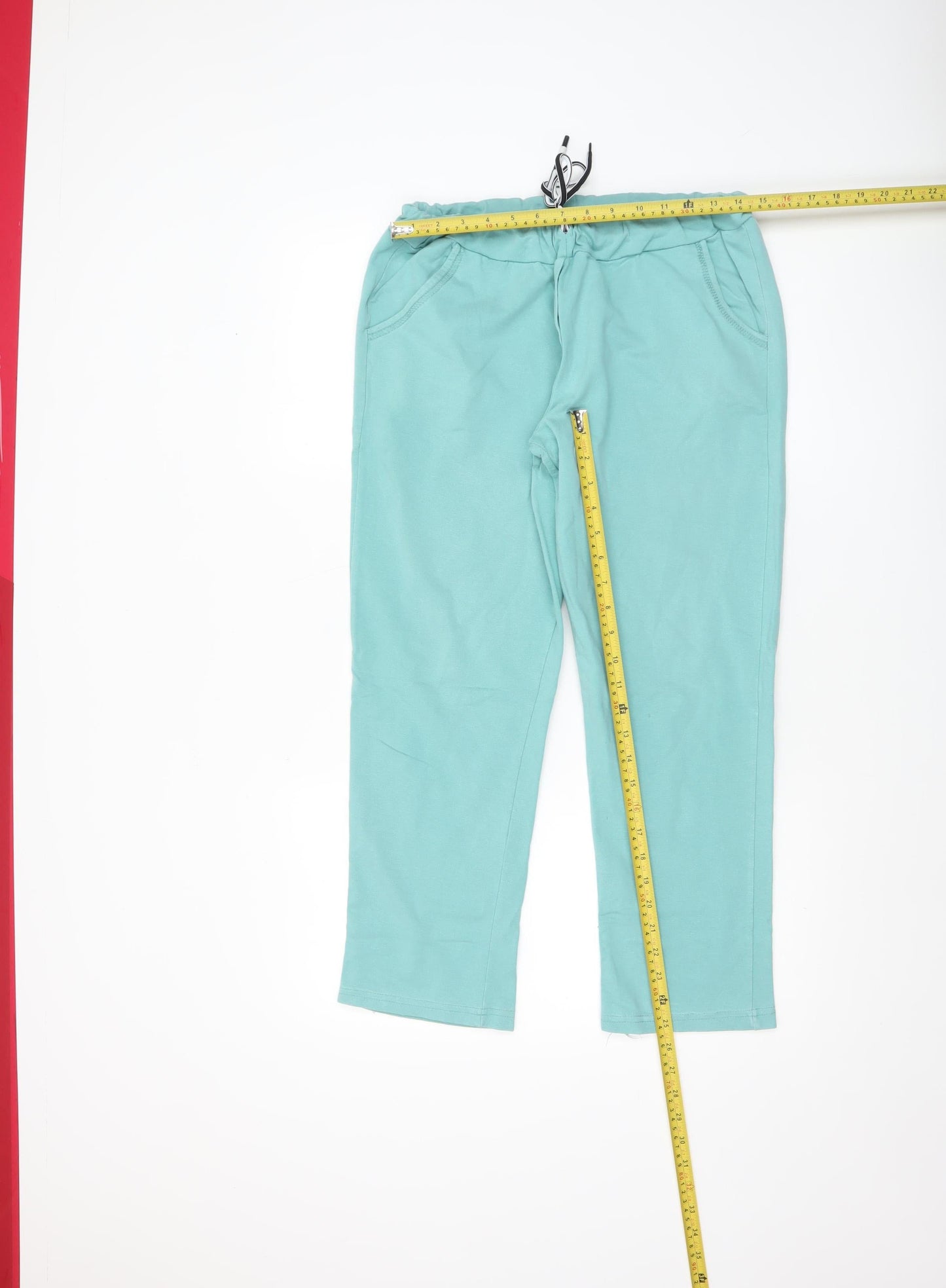 Pala D’oro Sport Women’s Green Cotton Stretch Jogger Trousers Size L