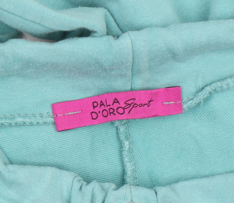 Pala D’oro Sport Women’s Green Cotton Stretch Jogger Trousers Size L