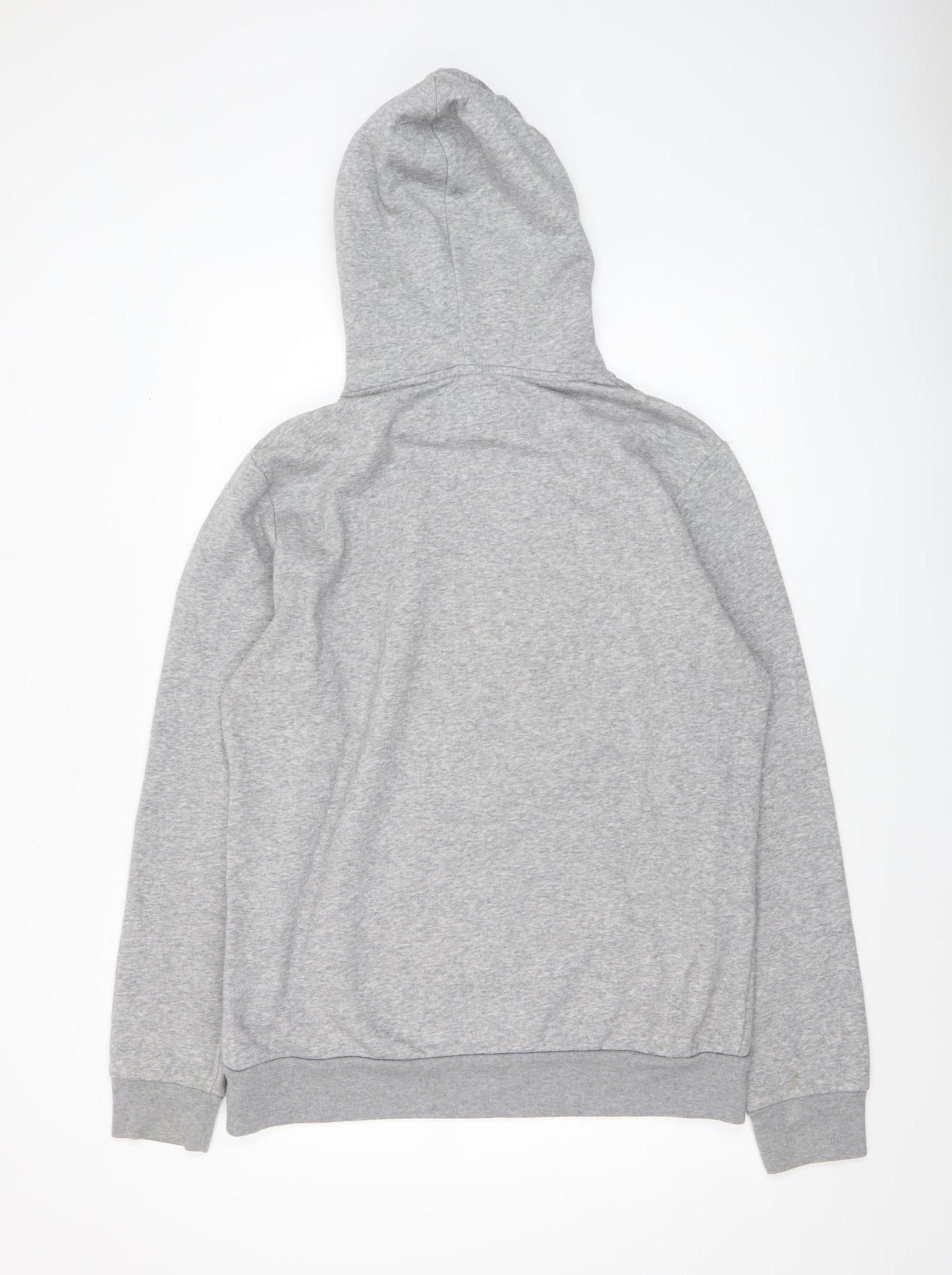 Old Navy Men's Grey Pullover Hoodie M Tall Logo Fleece Patriotic Style