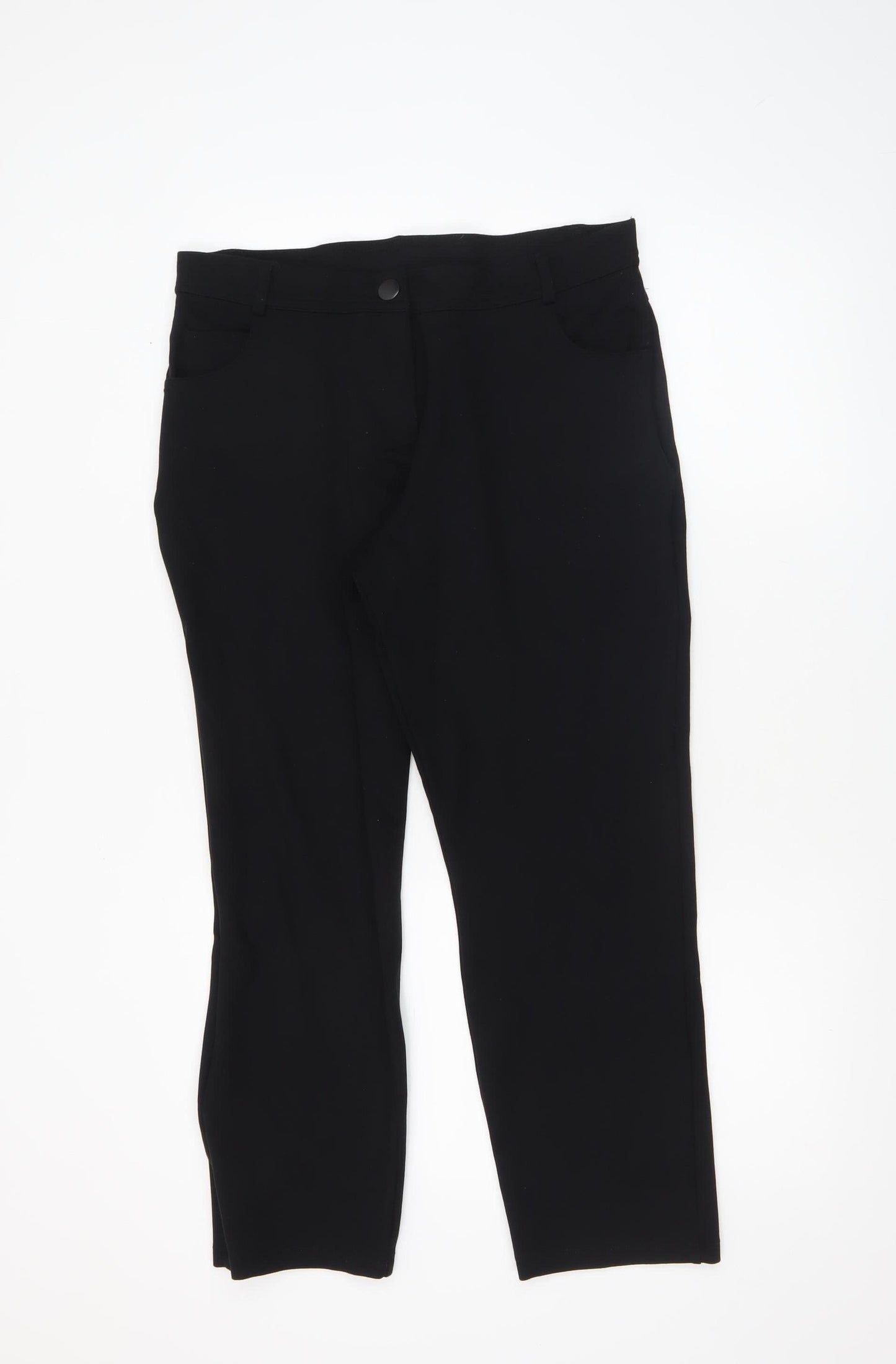 Dunnes Women Black Size 12 Skinny Stretch Trousers