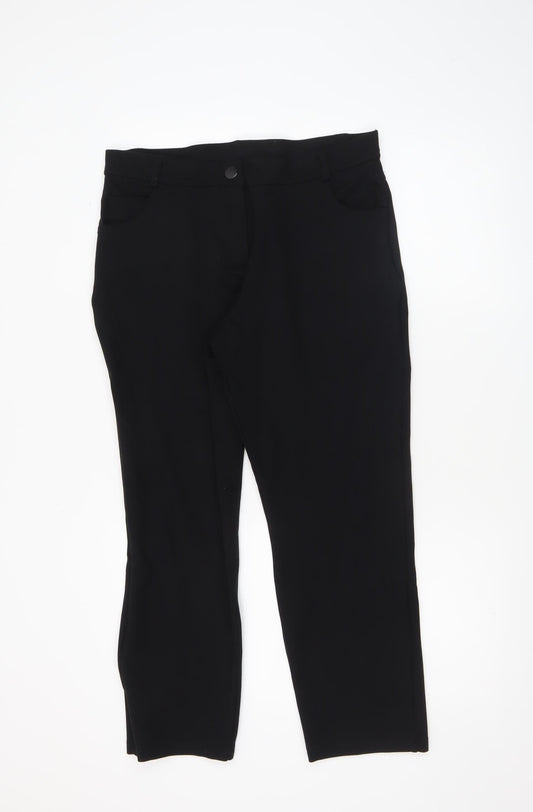 Dunnes Women Black Size 12 Skinny Stretch Trousers