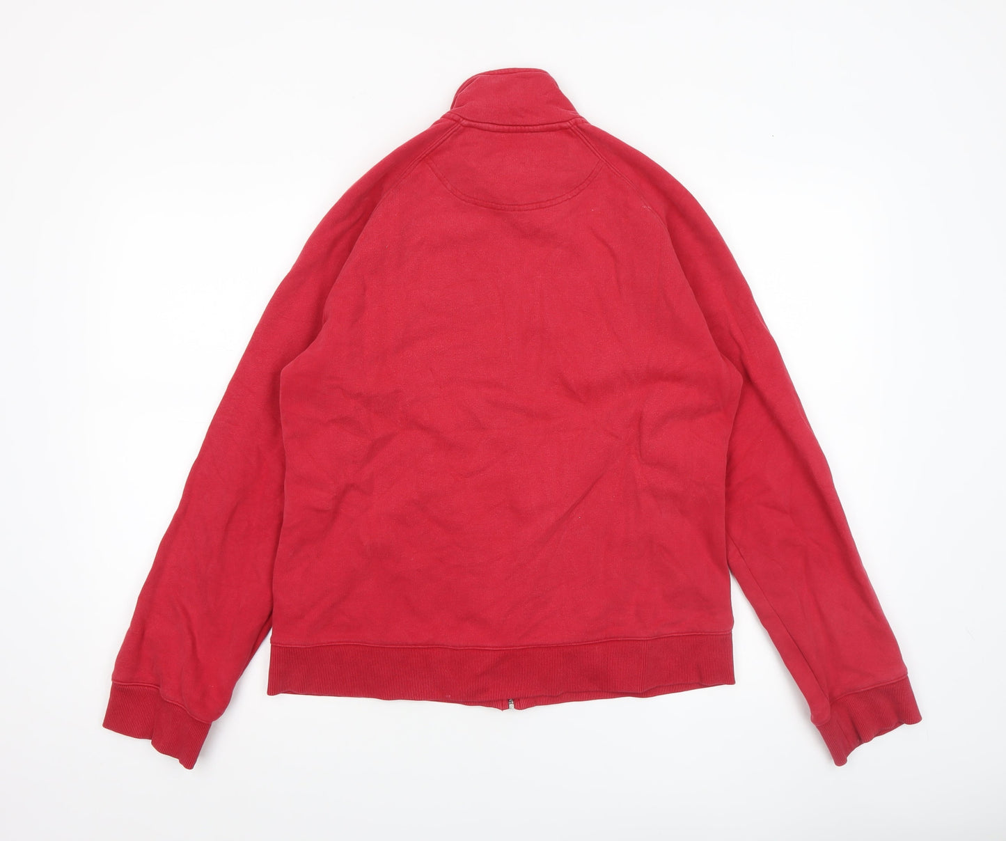HAC TAC Womens Red Full Zip Cotton Blend Jacket Size 14