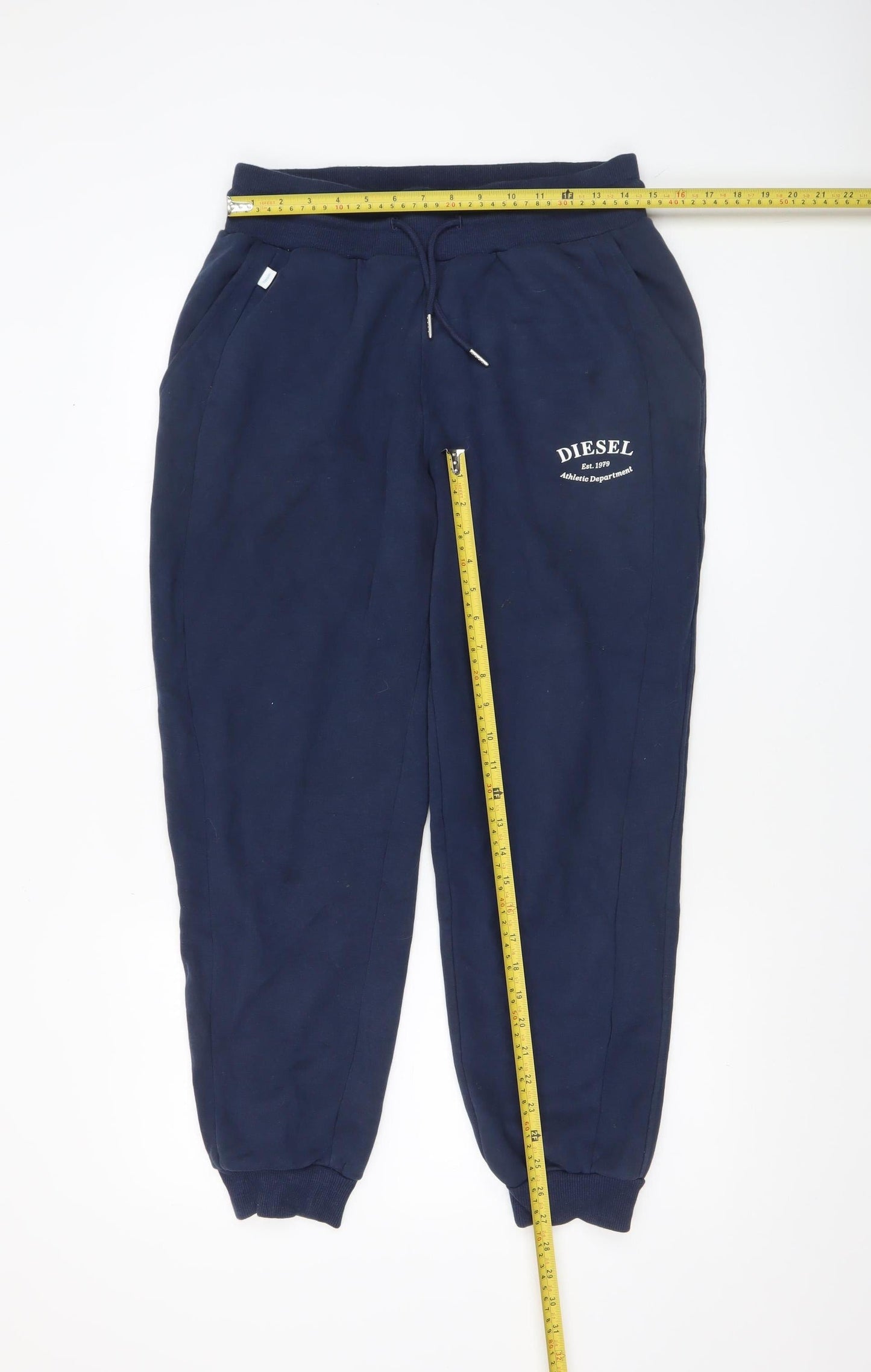 Diesel Men's Blue Jogger Sweatpants Size M Tapered Fit
