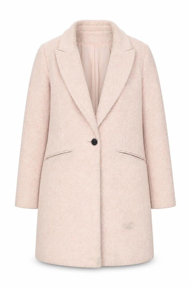 Friends Like These Women Pink Mid-Length Overcoat UK 12 Polyester