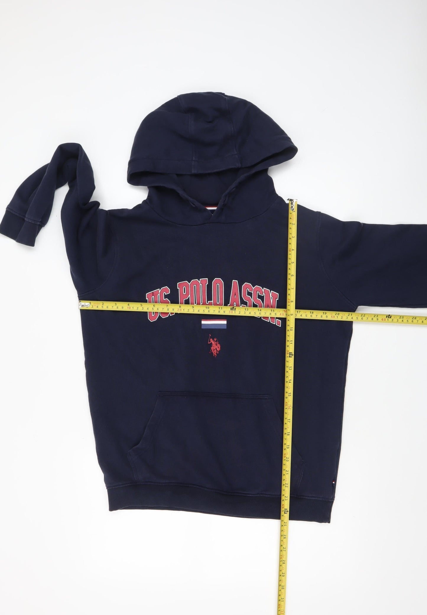 U.S. Polo Assn. Boys Blue Pullover Hoodie 15-16 Years Cotton Blend