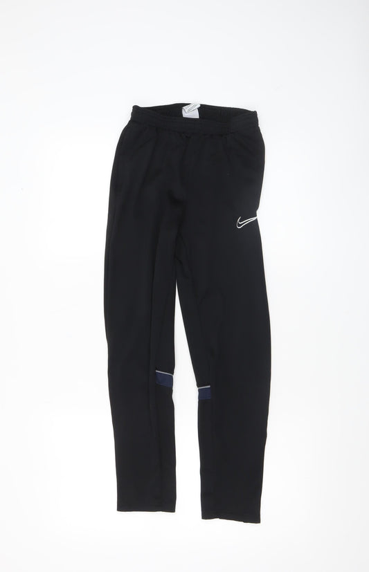 Nike Boys Black Dri-FIT Jogger Trousers Breathable 147-158cm L
