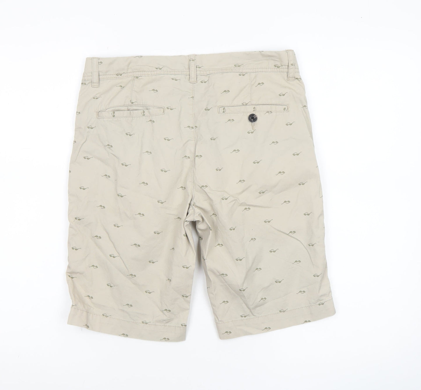 American Eagle Boys Beige Chino Shorts 14 Years Cotton Twill Casual
