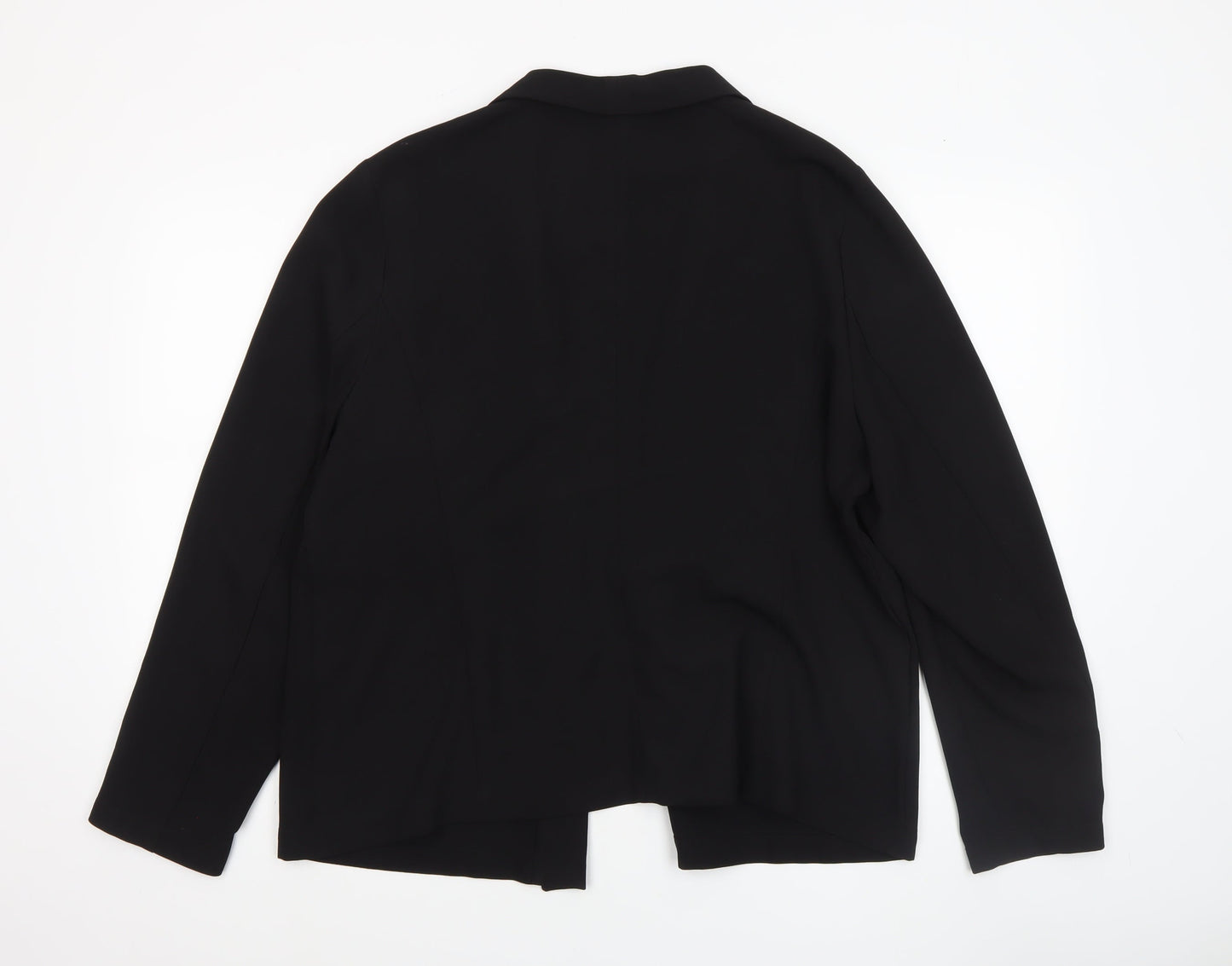 Atmosphere Women Black Size 20 Shawl Collar Open Front Blazer Jacket