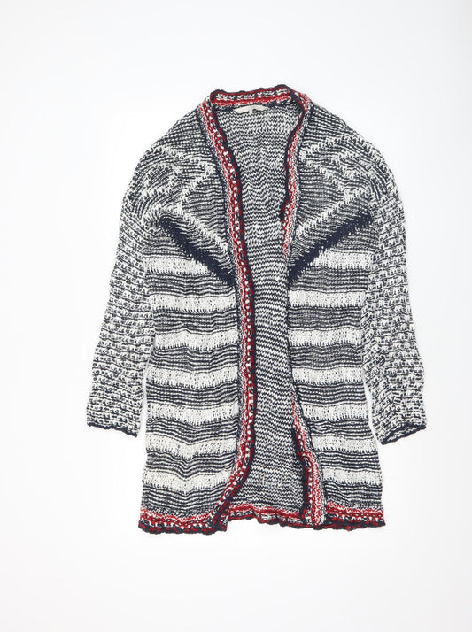 Clockhouse Women’s Multicoloured Striped Knit Cardigan Size L