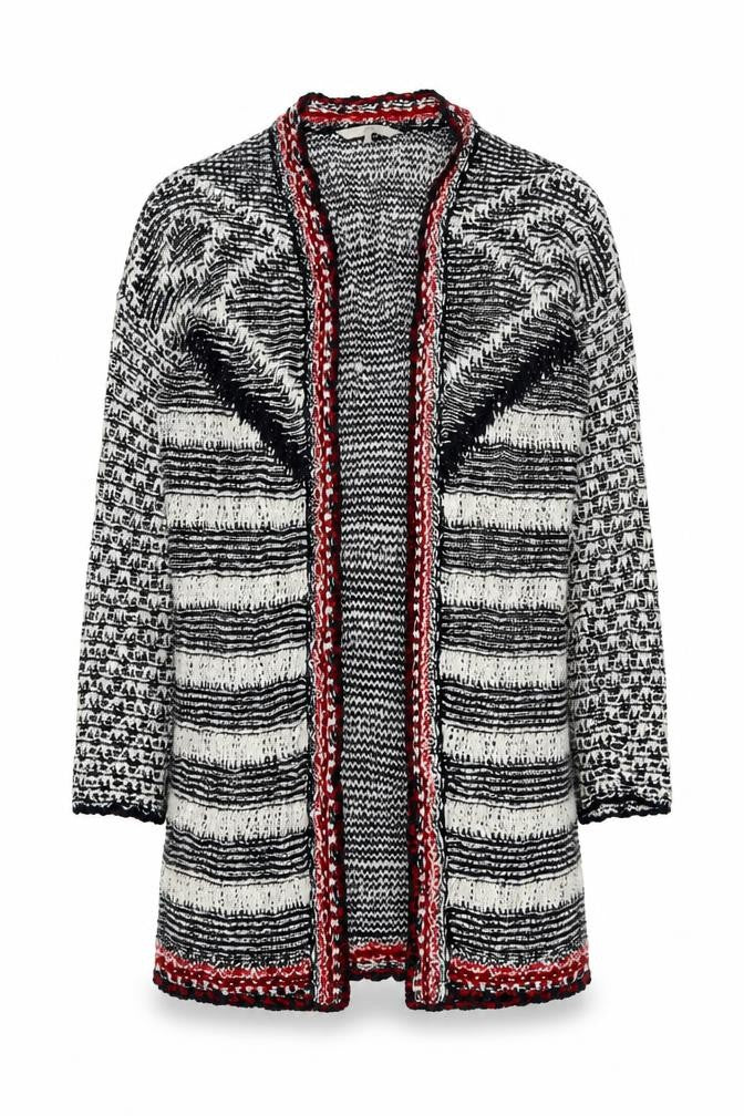 Clockhouse Women’s Multicoloured Striped Knit Cardigan Size L