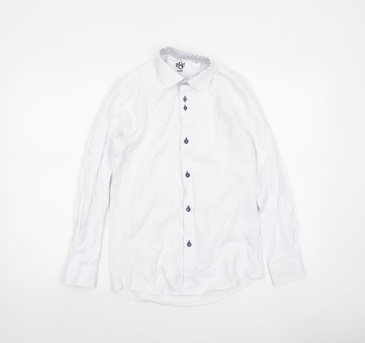1880 Club Boys White Long Sleeve Button-Up Dress Shirt Size 158