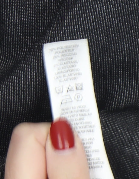 Dunnes Women Grey Pinstripe Blazer Jacket Size 18 Classic Fit