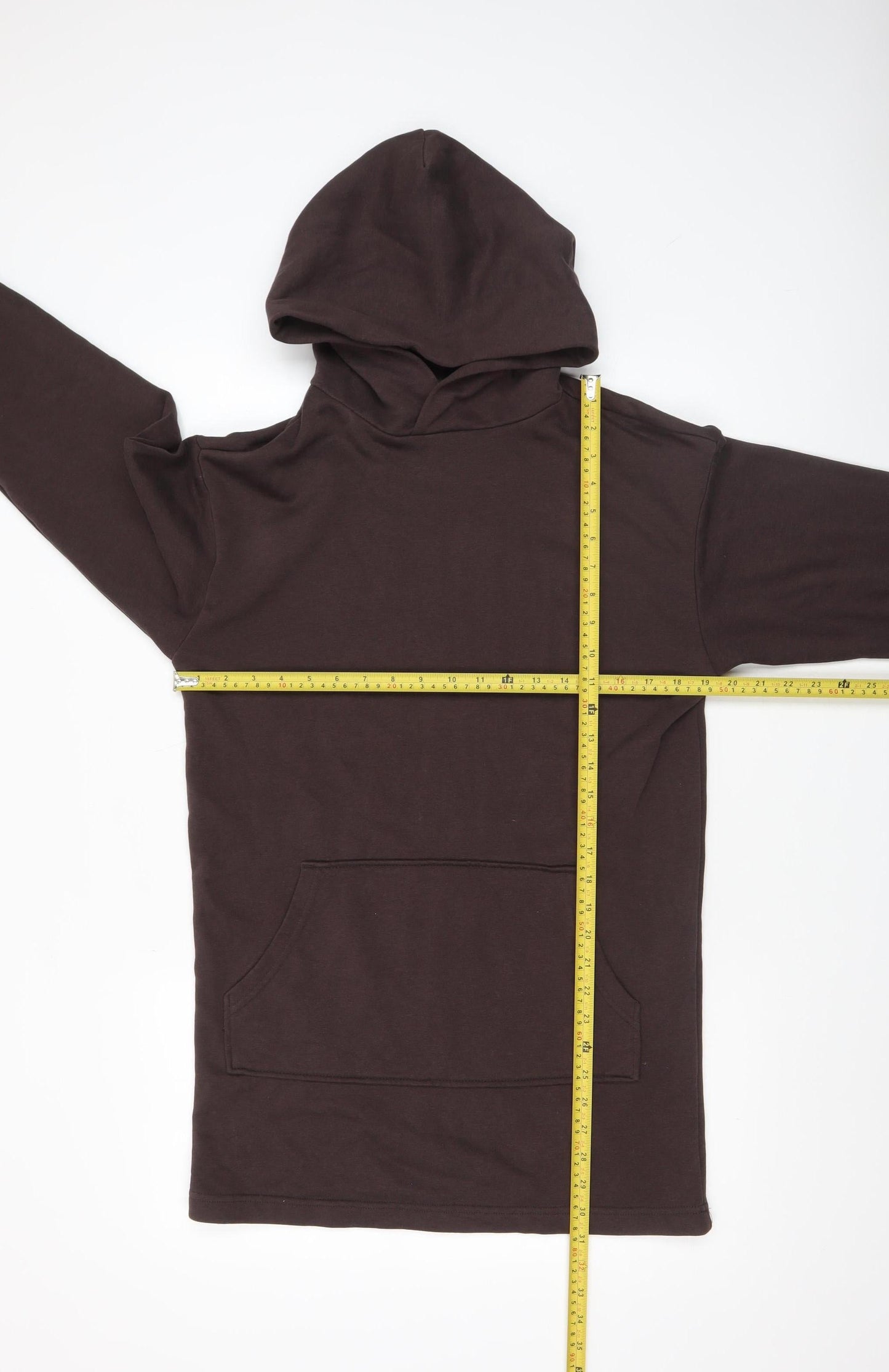 H&M Divided Women Brown Pullover Hoodie XXS Cotton Blend Casual