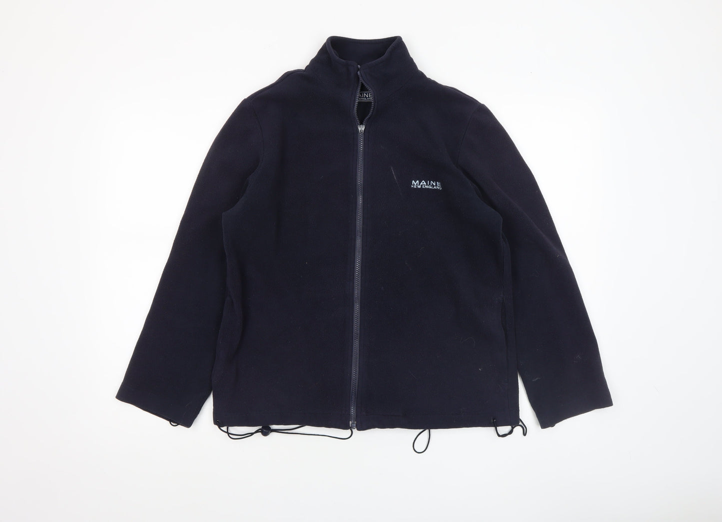 Maine New England Women's Blue Fleece Full Zip Jacket Size 12