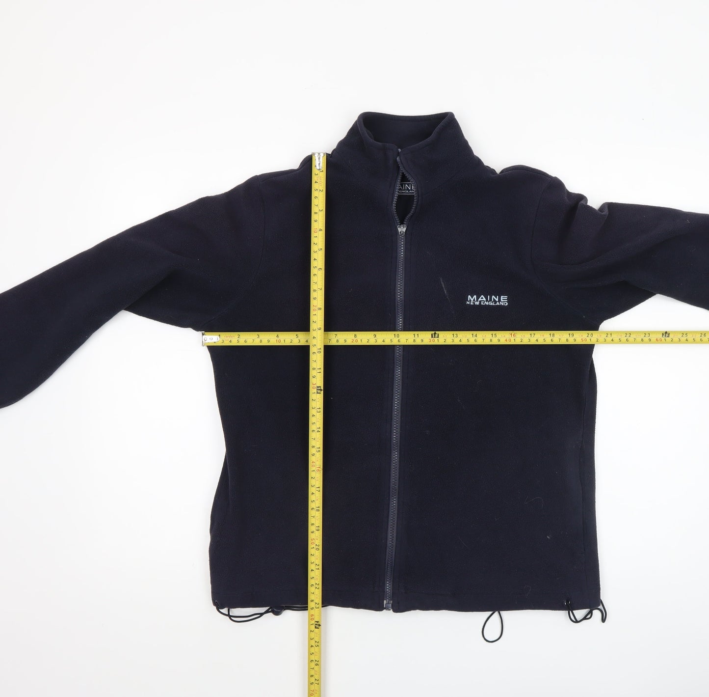 Maine New England Women's Blue Fleece Full Zip Jacket Size 12