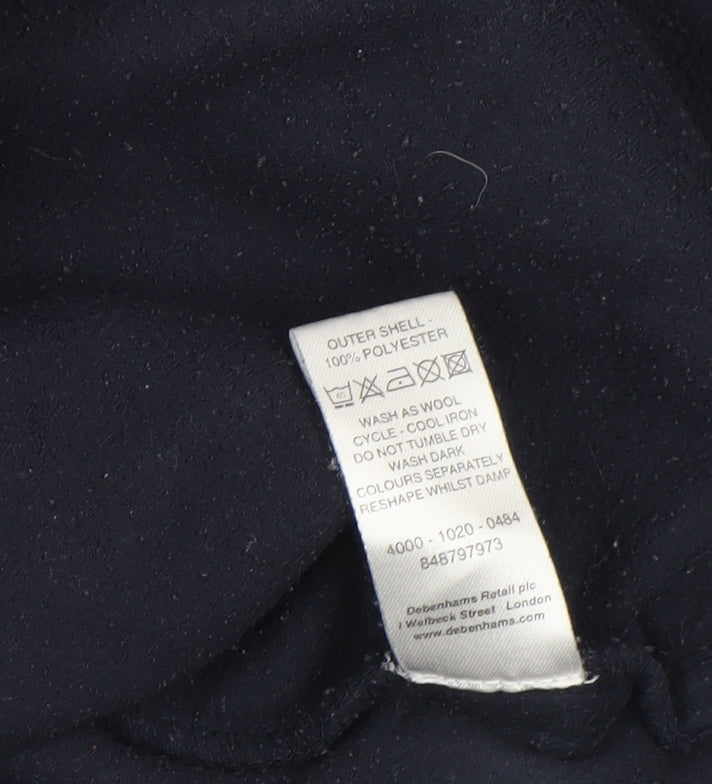 Maine New England Women's Blue Fleece Full Zip Jacket Size 12