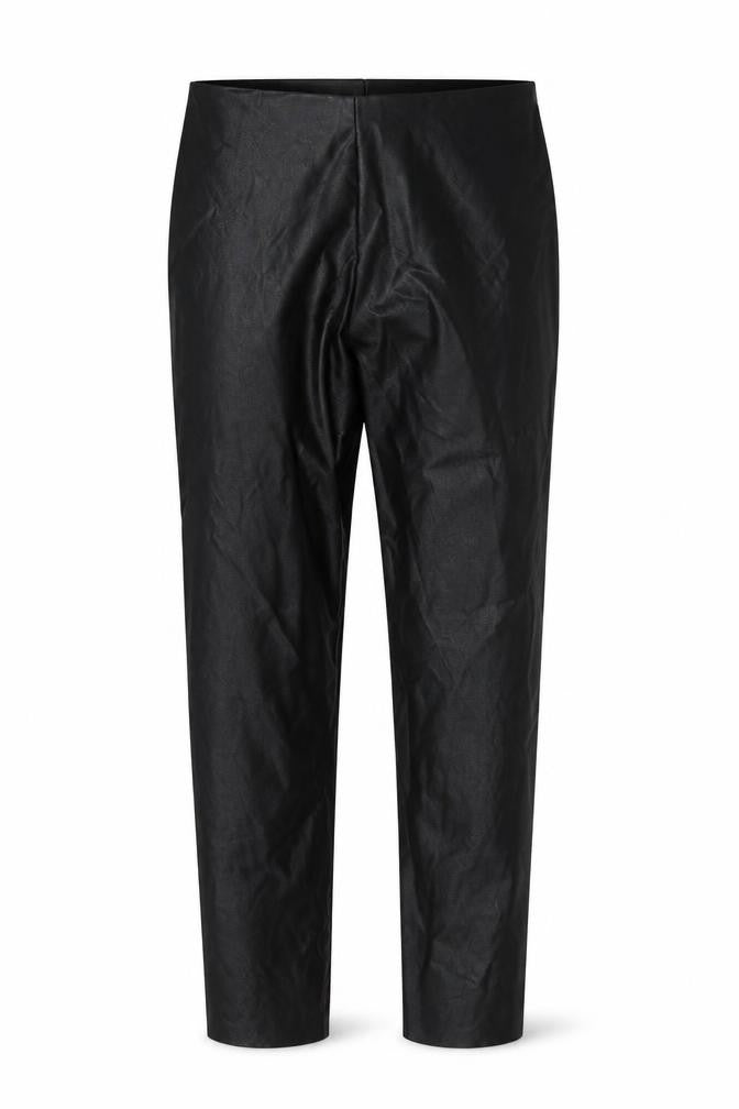 Gallery Women’s Black Faux Leather Leggings Size 16 Stretch Slim Fit