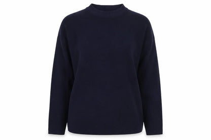 F&F Women's Blue Crew Neck Long Sleeve Pullover Jumper Size M