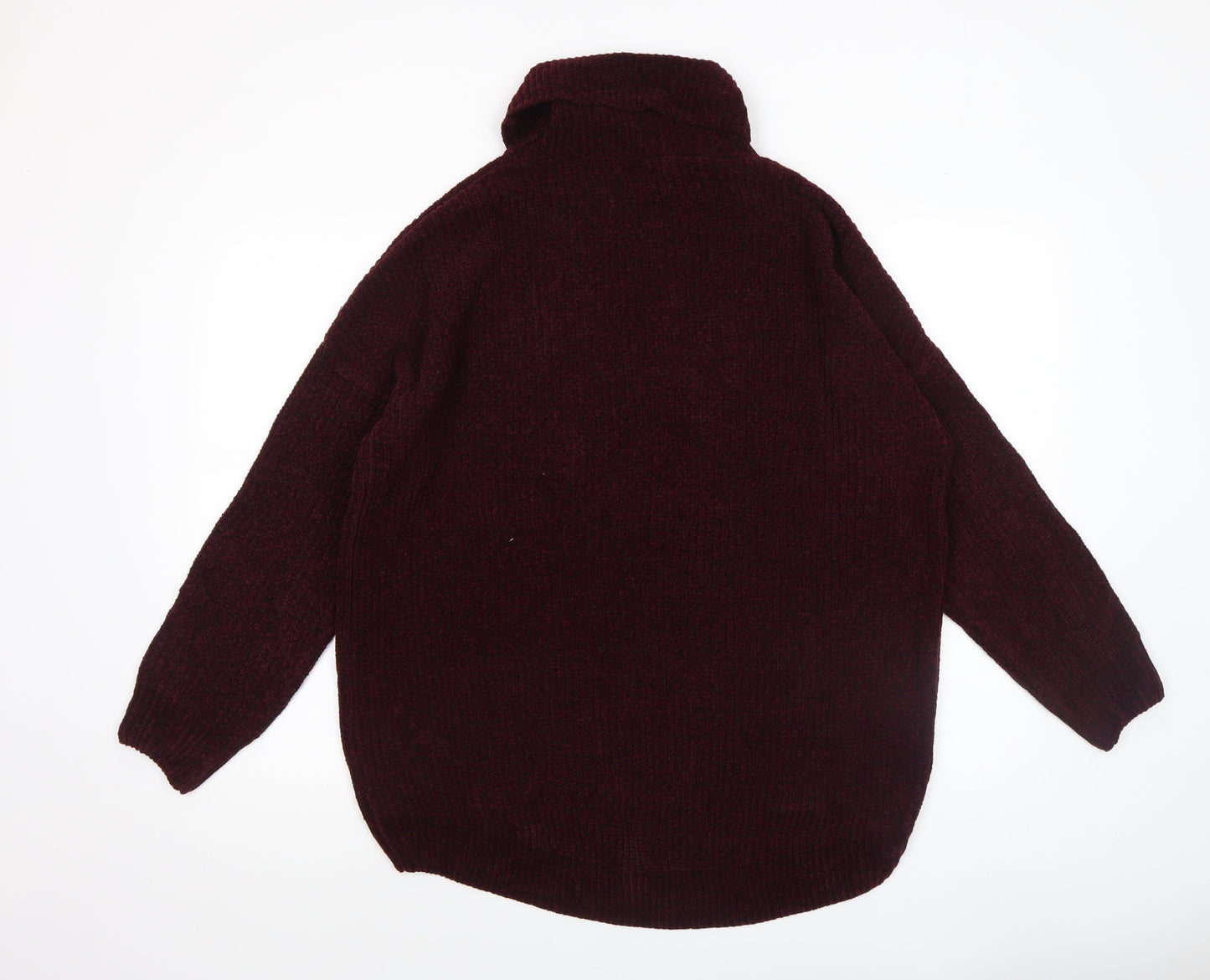 Primark Women’s Brown Roll Neck Chunky Knit Jumper Size 2XS