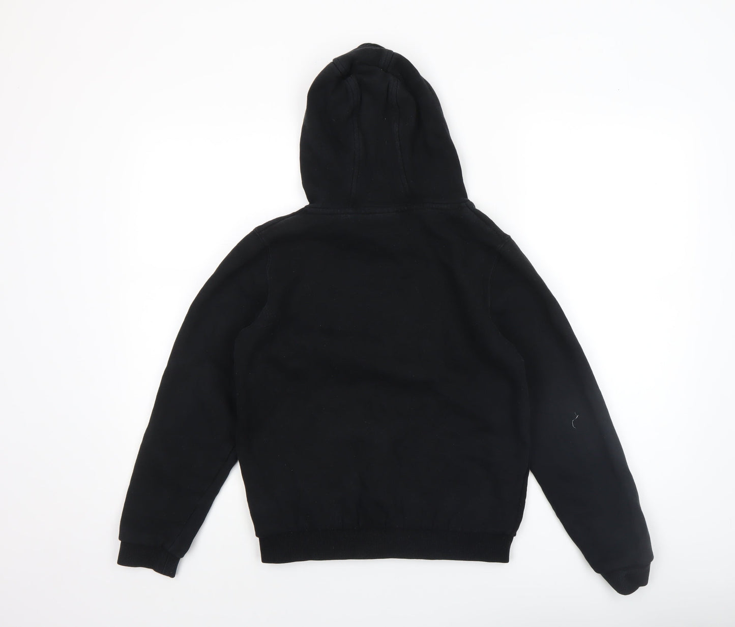 Ellesse Boys Black Pullover Hoodie 12-13 Years Logo Cotton Blend