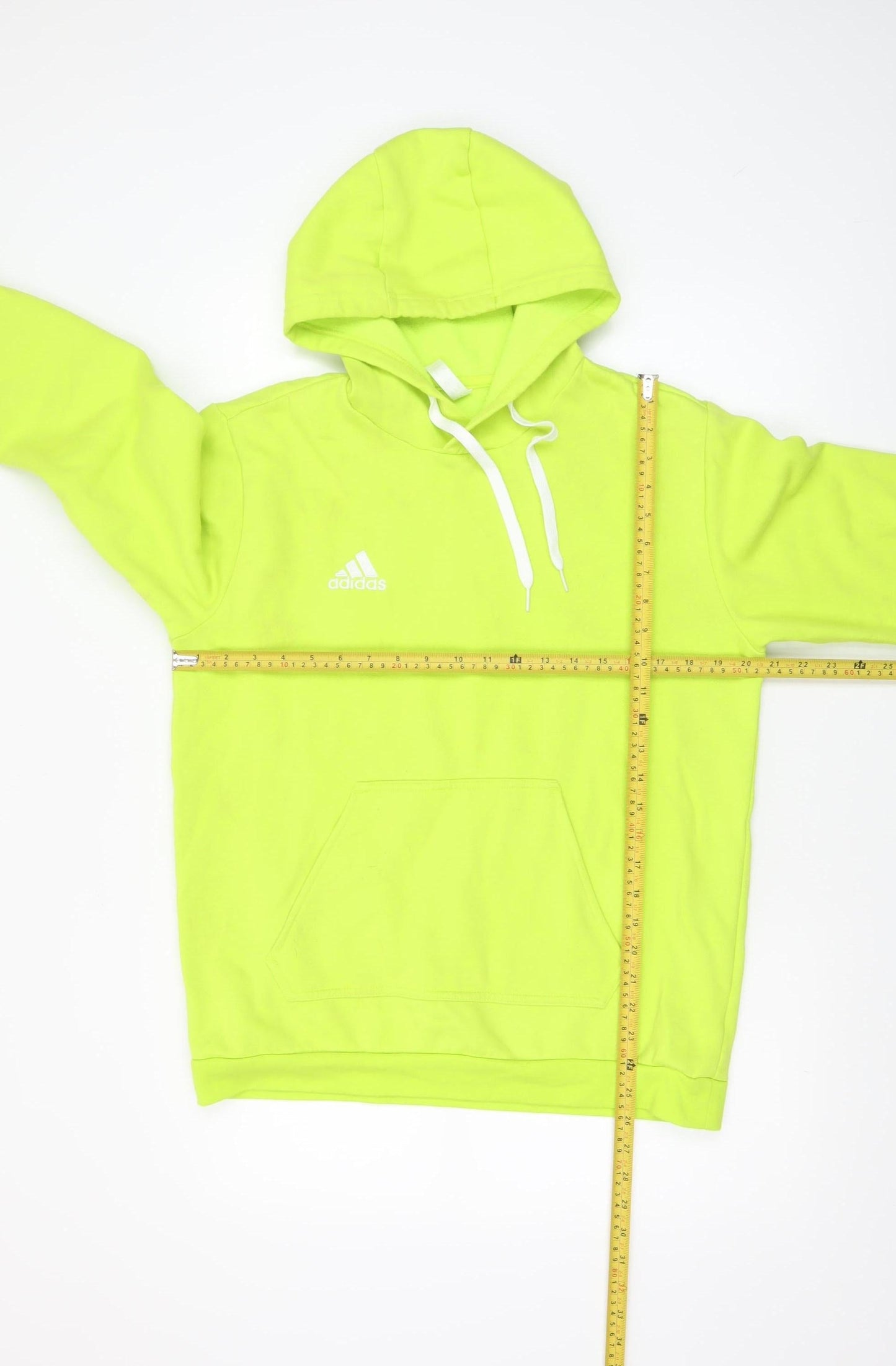 Adidas Men's Yellow Pullover Hoodie Size M Regular Fit Fleece