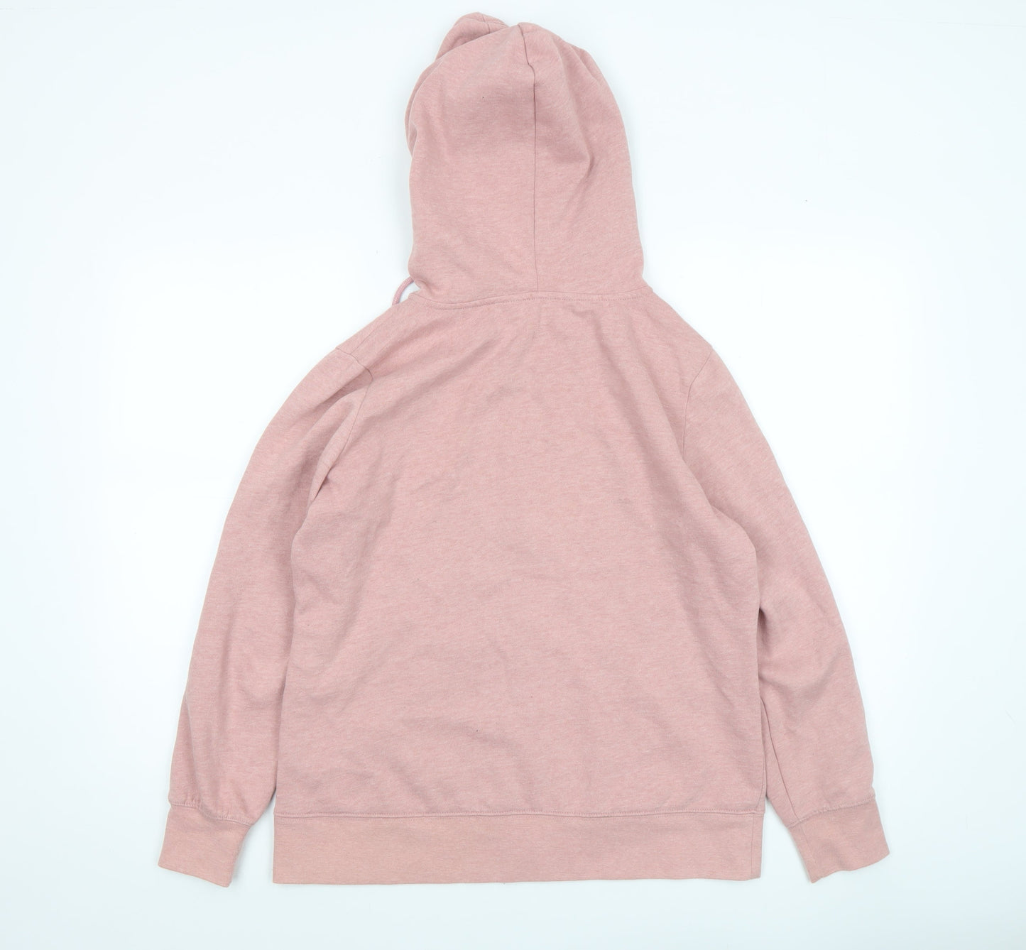 Dunnes Women Pink Full Zip Hoodie Medium Polyester Cotton