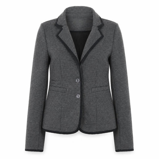 Vero Moda Women’s Grey Knit Blazer Jacket Size 8 Slim Fit Tailored