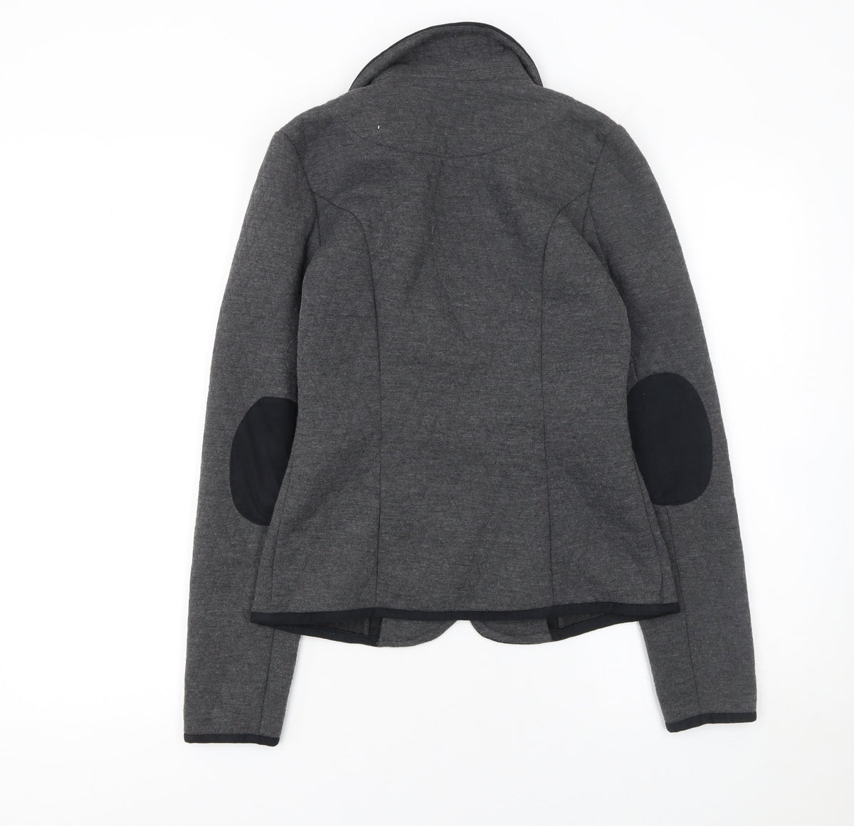 Vero Moda Women’s Grey Knit Blazer Jacket Size 8 Slim Fit Tailored
