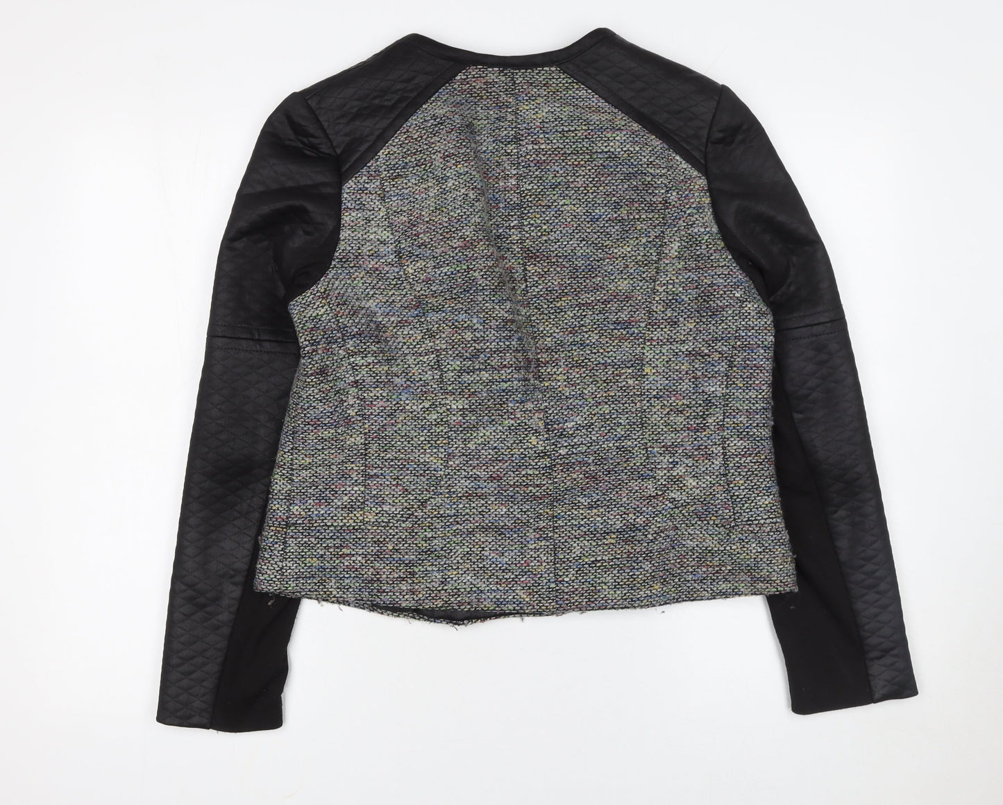 Atmosphere Women Multicoloured Quilted Sleeve Biker Jacket Size 16