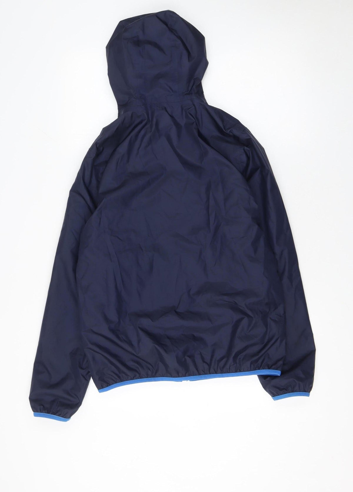 Quechua Boys Blue Windbreaker Jacket 14 Years Hooded Lightweight