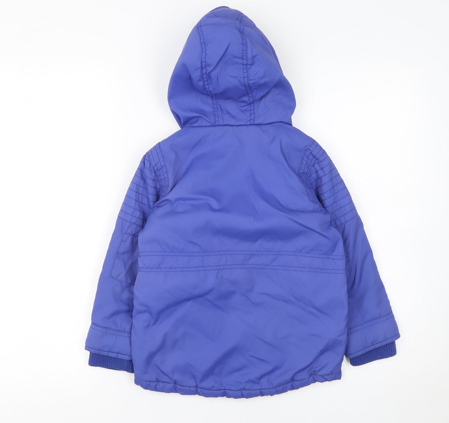 RJR John Rocha Girls Blue Hooded Puffer Jacket 4-5 Years Winter Coat