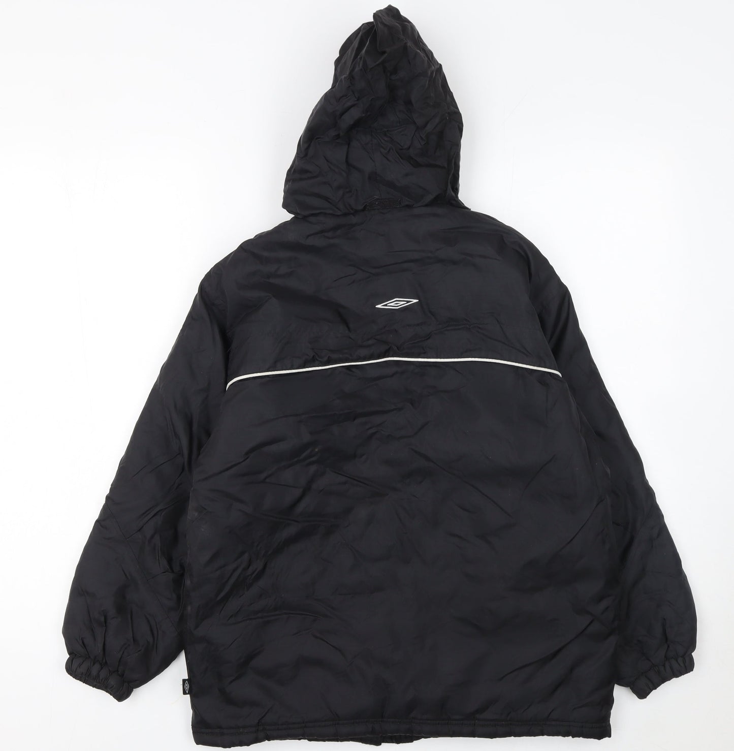 Umbro Boys Black 8 Years Hooded Puffer Jacket Winter Coat