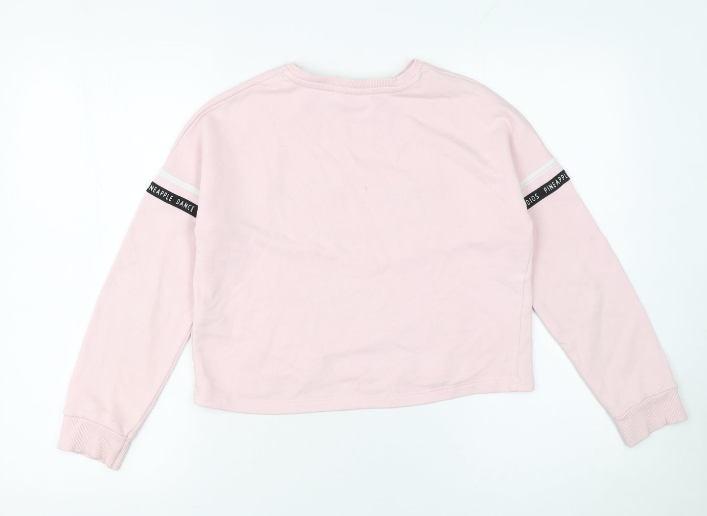 Primark Girls Pink 'Pineapple' Dance Sweatshirt 10-11 Years Long Sleeve Pullover