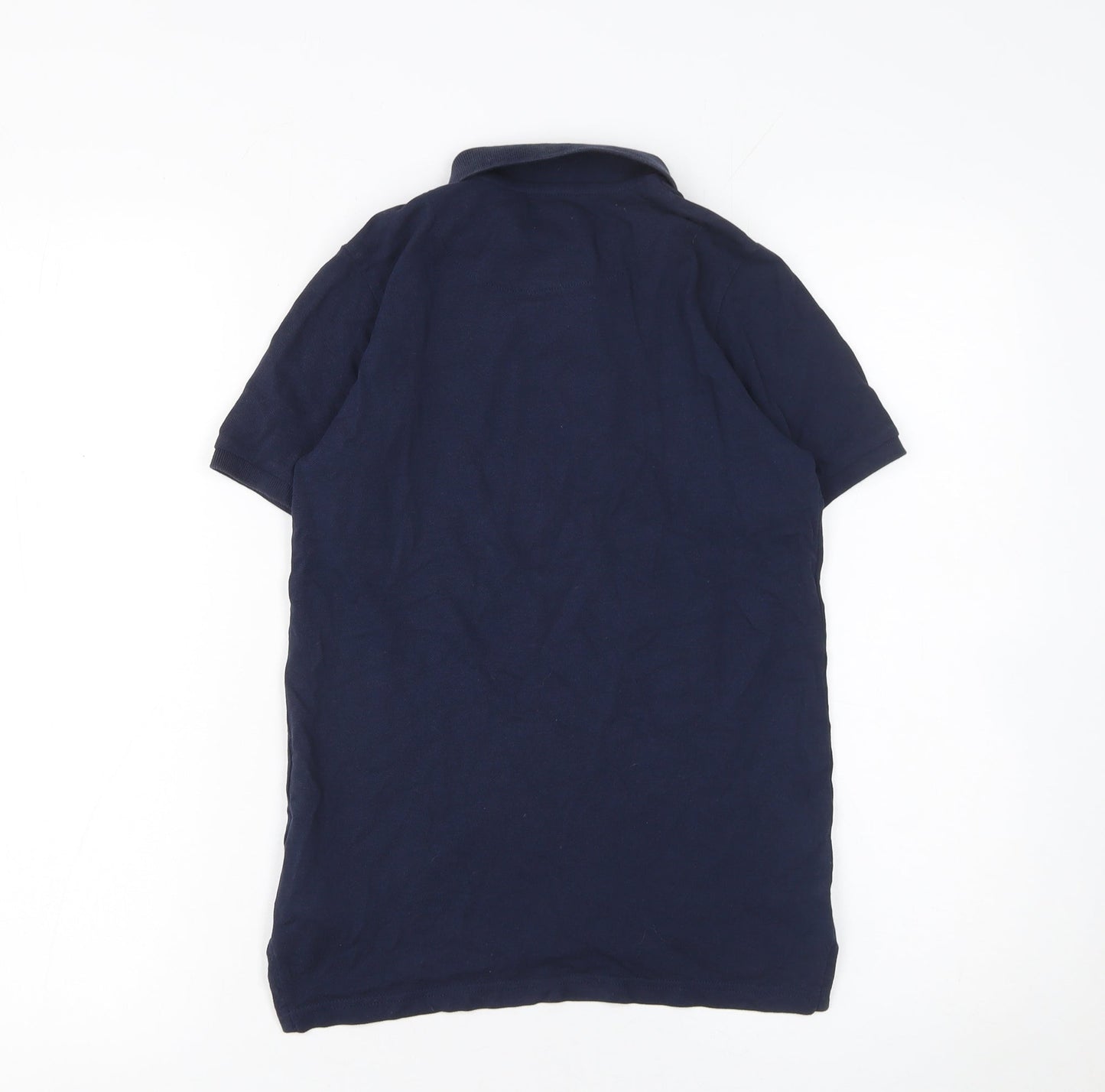 Lyle & Scott Boys Blue Polo Shirt 9-10 Years Cotton Short Sleeve