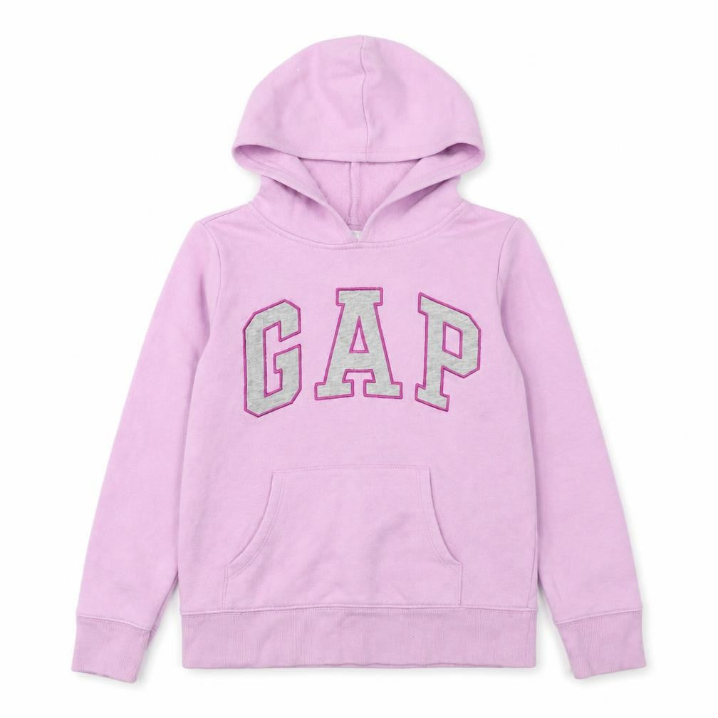 GAP Girls Pink Pullover Hoodie Size 10 Years Logo Fleece Sweatshirt