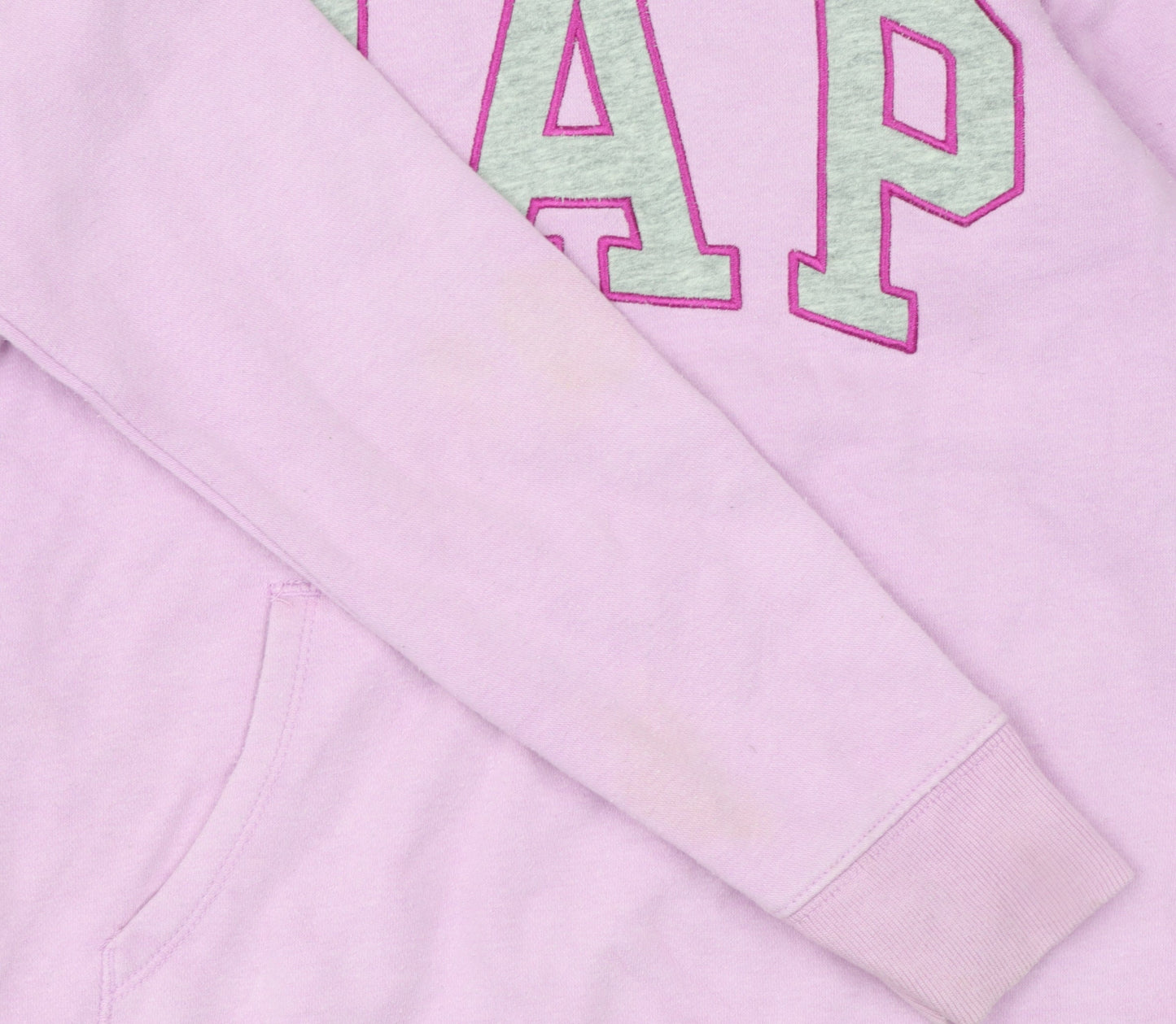 GAP Girls Pink Pullover Hoodie Size 10 Years Logo Fleece Sweatshirt