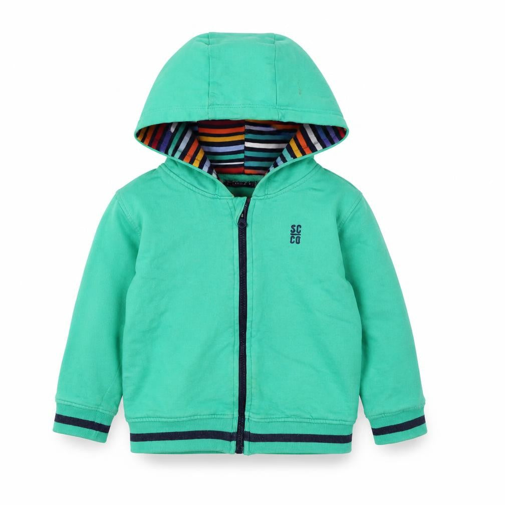 SoulCal & Co Green Hooded Full Zip Baby Jacket 18-24 Months