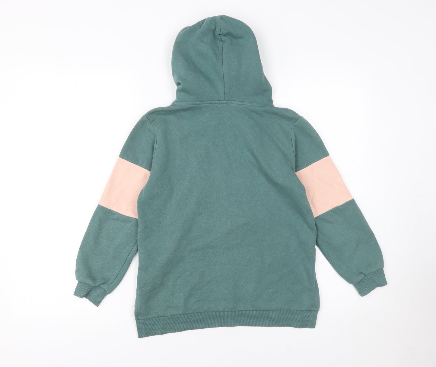 H&M Girls Green Hogwarts Hoodie 7-8 Years Pullover Hooded Sweatshirt