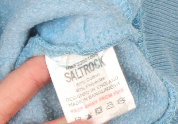 Saltrock Boys Blue Tie Dye Pullover Hoodie 7-8 Years Regular Fit