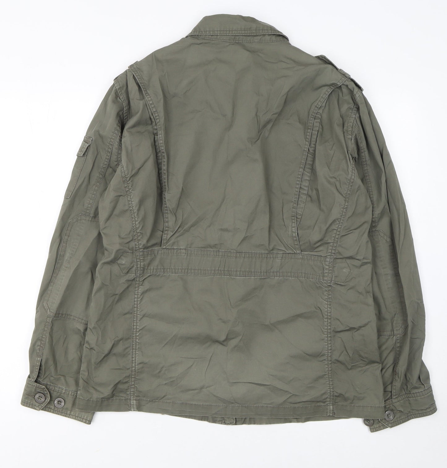 Sfera Womens Green Cotton Military Jacket Size M Regular