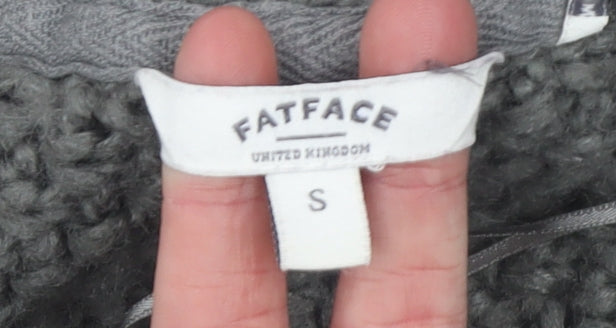 FatFace Women’s Grey Chunky Knit Longline Cardigan Size S