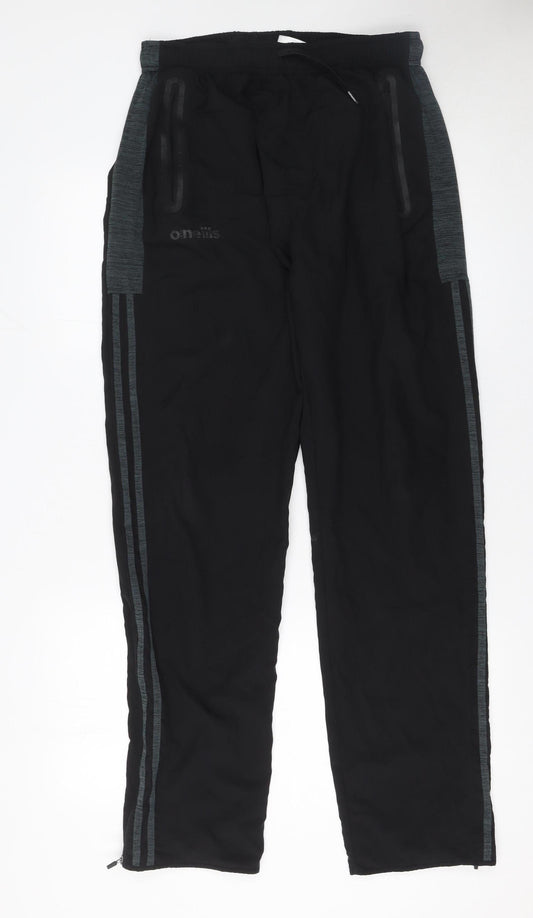 O’Neills Men’s Black XL Jogger Trousers with Zip Pockets