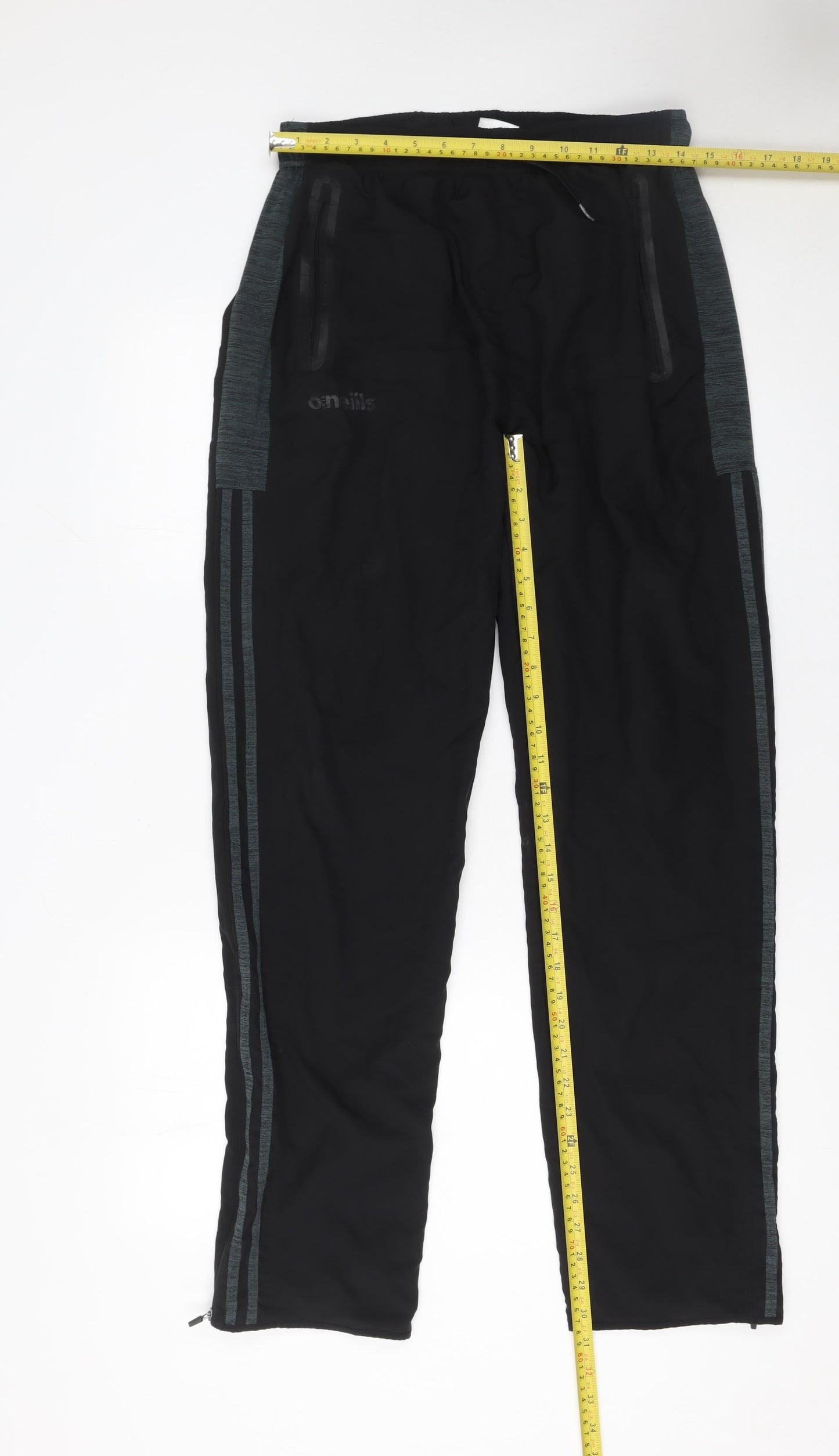 O’Neills Men’s Black XL Jogger Trousers with Zip Pockets