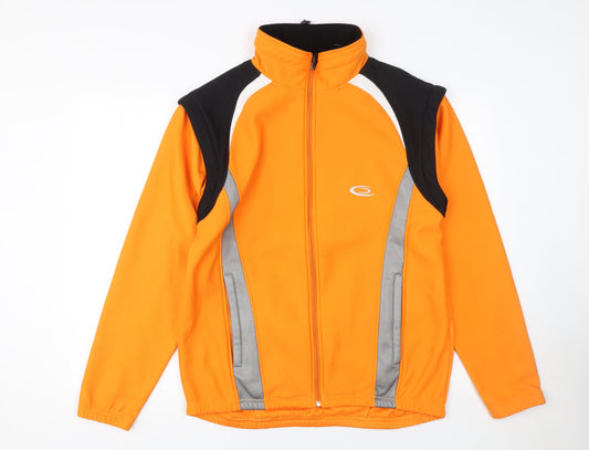 Crane Sports Men's Orange Softshell Track Jacket Medium 38-40in Reflective