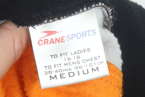 Crane Sports Men's Orange Softshell Track Jacket Medium 38-40in Reflective