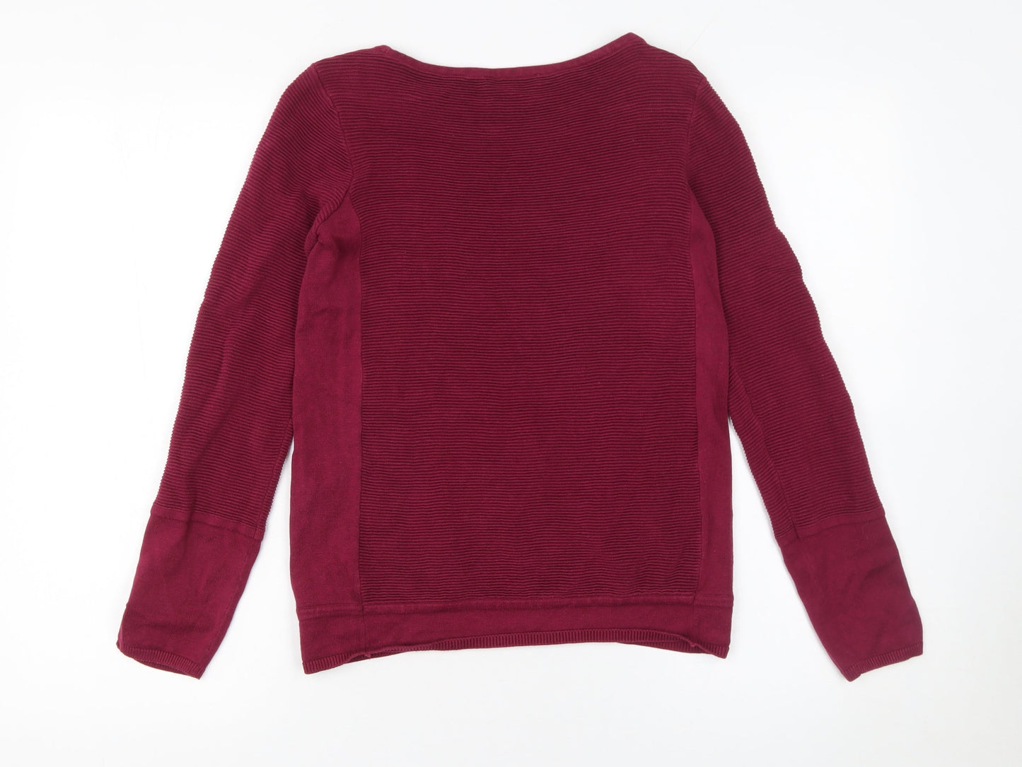 edc Women’s Red Cotton Blend Knit Jumper XS Long Sleeve