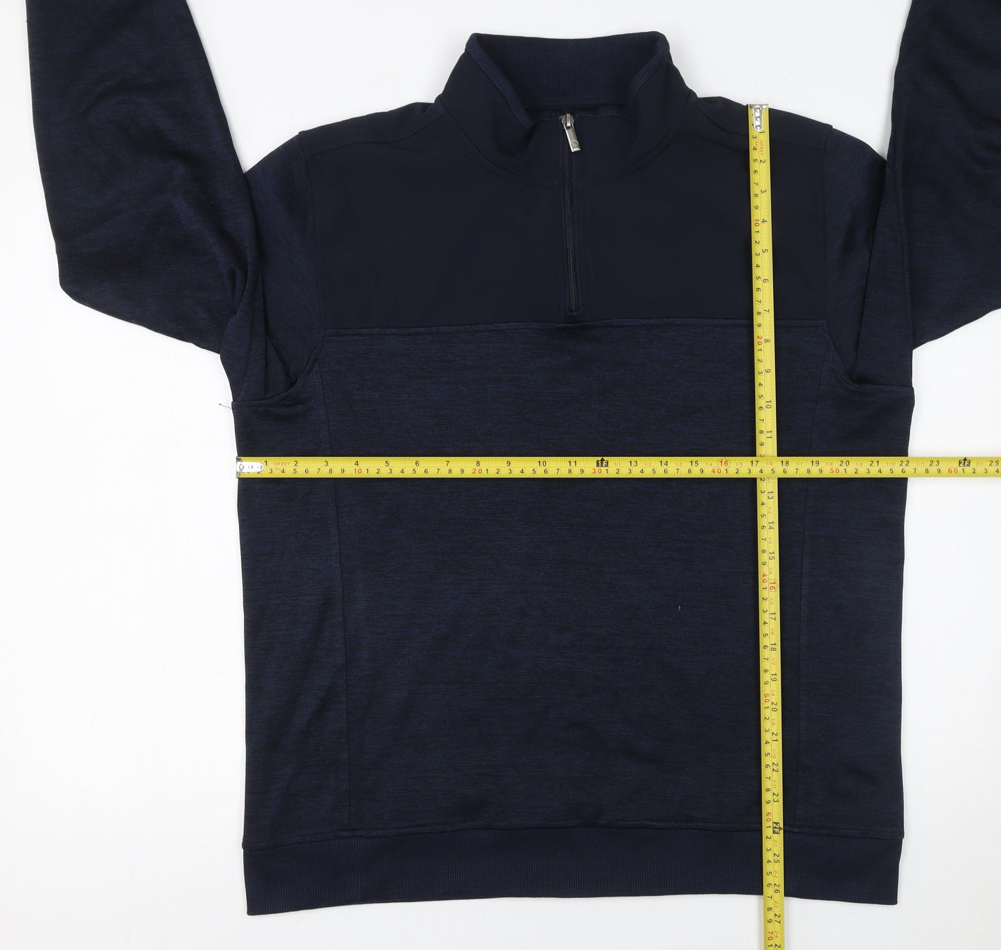 Padraig at Dunnes Stores Men’s Blue 1/4 Zip Pullover Sweatshirt Large